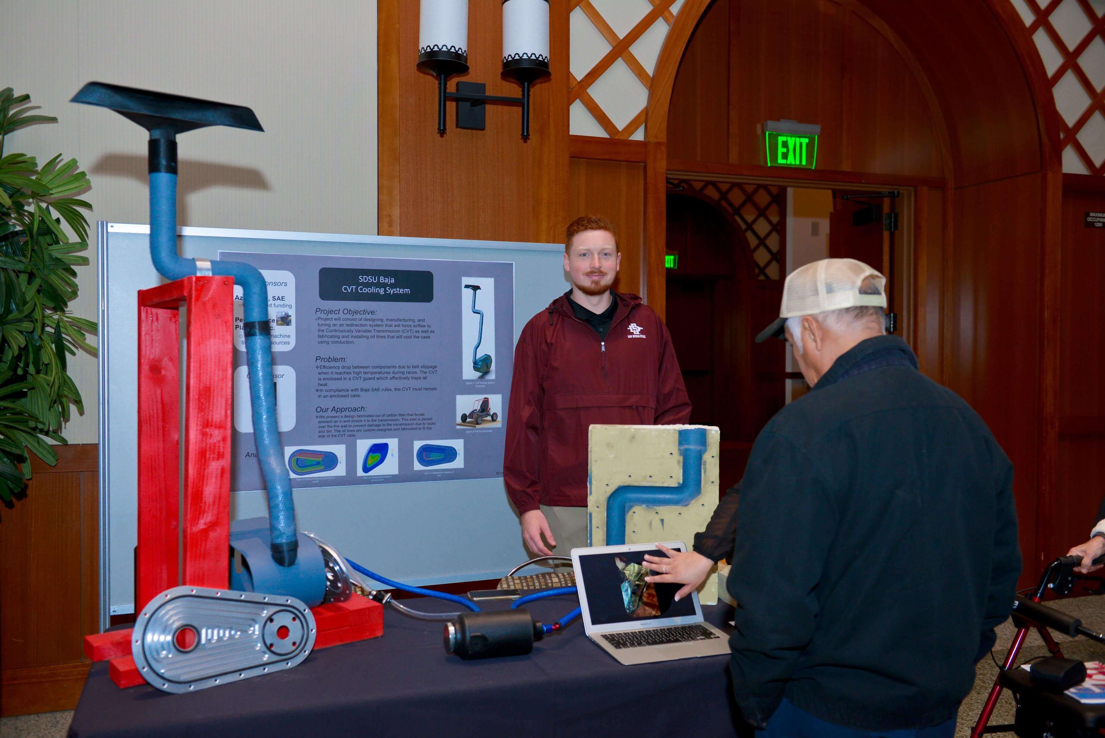 student showcasing project